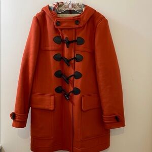 NWOT Burberry Wool Toggle Pea Coat Size 14